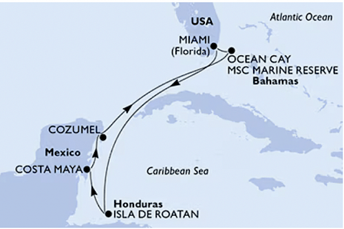 Karibik s MSC World America